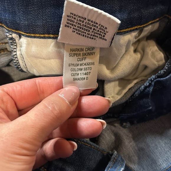 Hudson Harkin Crop Super Skinny Jeans, Size 27 - Picture 11 of 12